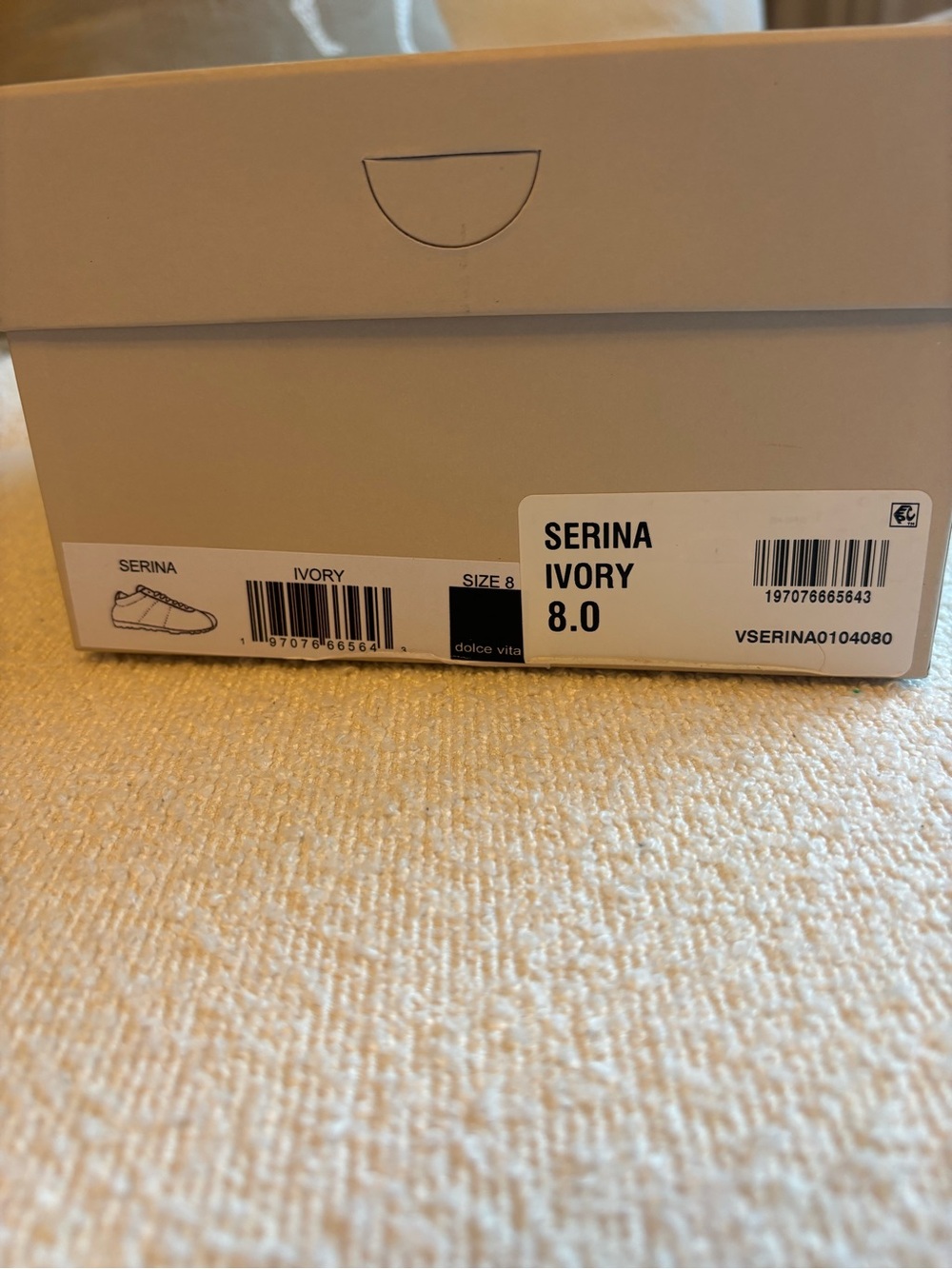Classic Women's Suede Sneaker in Off-White - Picture 2 of 7